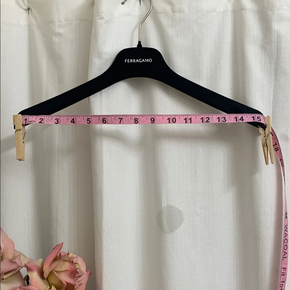 Salvatore Ferragamo Black Velvet Hangers Set of 6